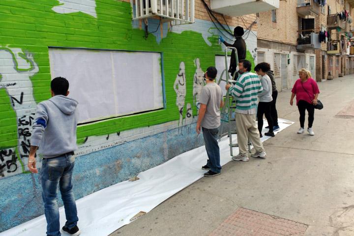 Intervencion urbana Los Rosales Murcia