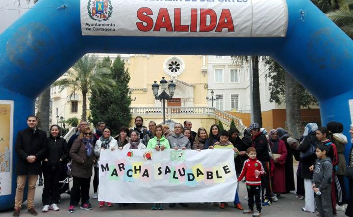 Marcha saludable 2 semana salud cepaim cartagena ici