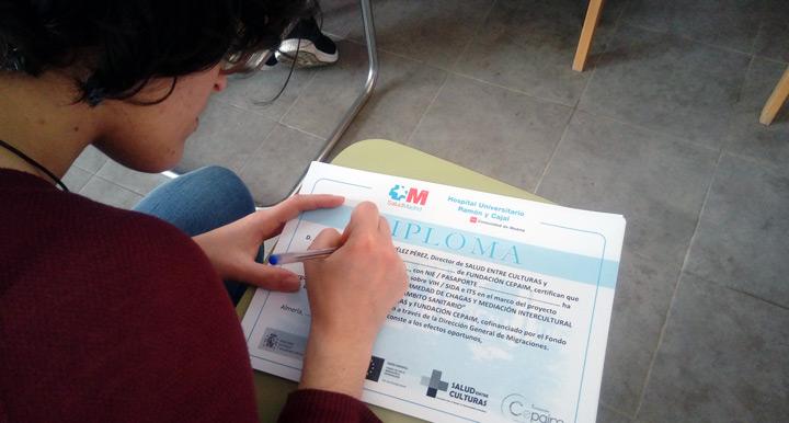 Charla Salud Entre Culturas Fundacion Cepaim en Nijar abril2018 1